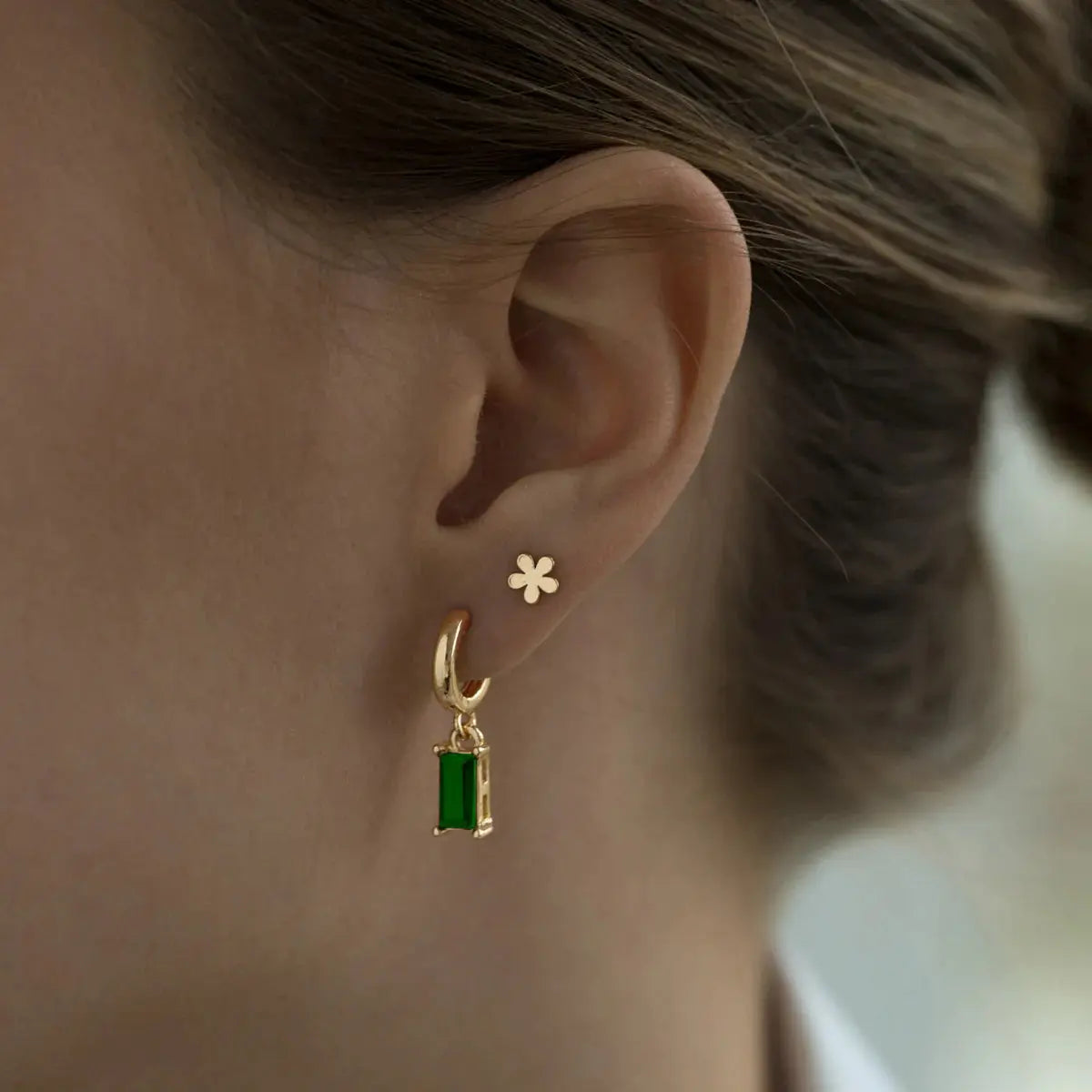 Kristallen set met ketting en oorbellen