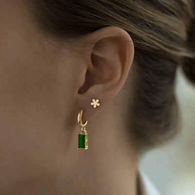Kristallen set met ketting en oorbellen