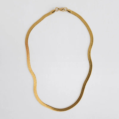 Snake Necklace Flat | Stainless Steel