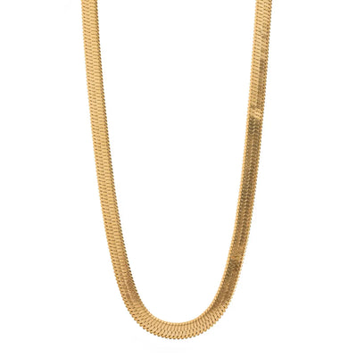 Snake Necklace Flat | Stainless Steel