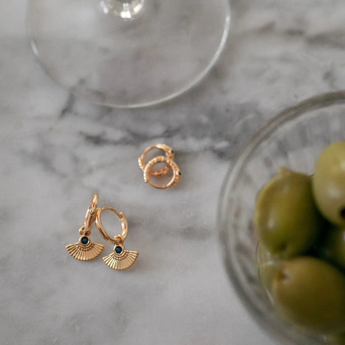 Elegante ketting en oorbellen set