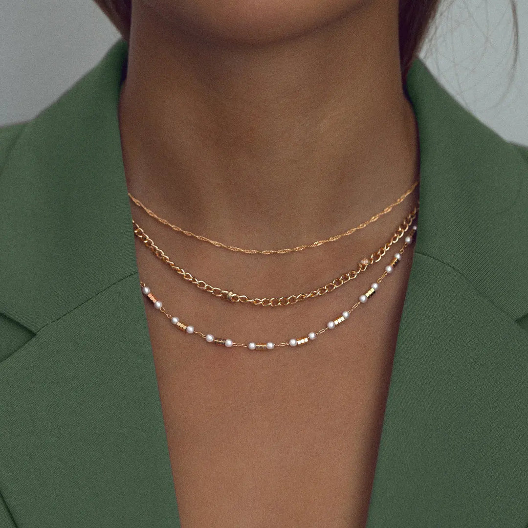Schattige parelketting