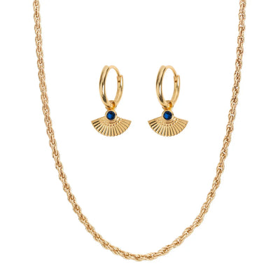 Elegante ketting en oorbellen set