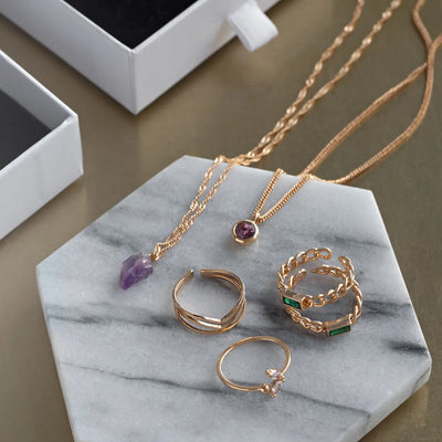 Amelia - Kristallen bedelketting