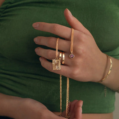 Amelia - Kristallen bedelketting