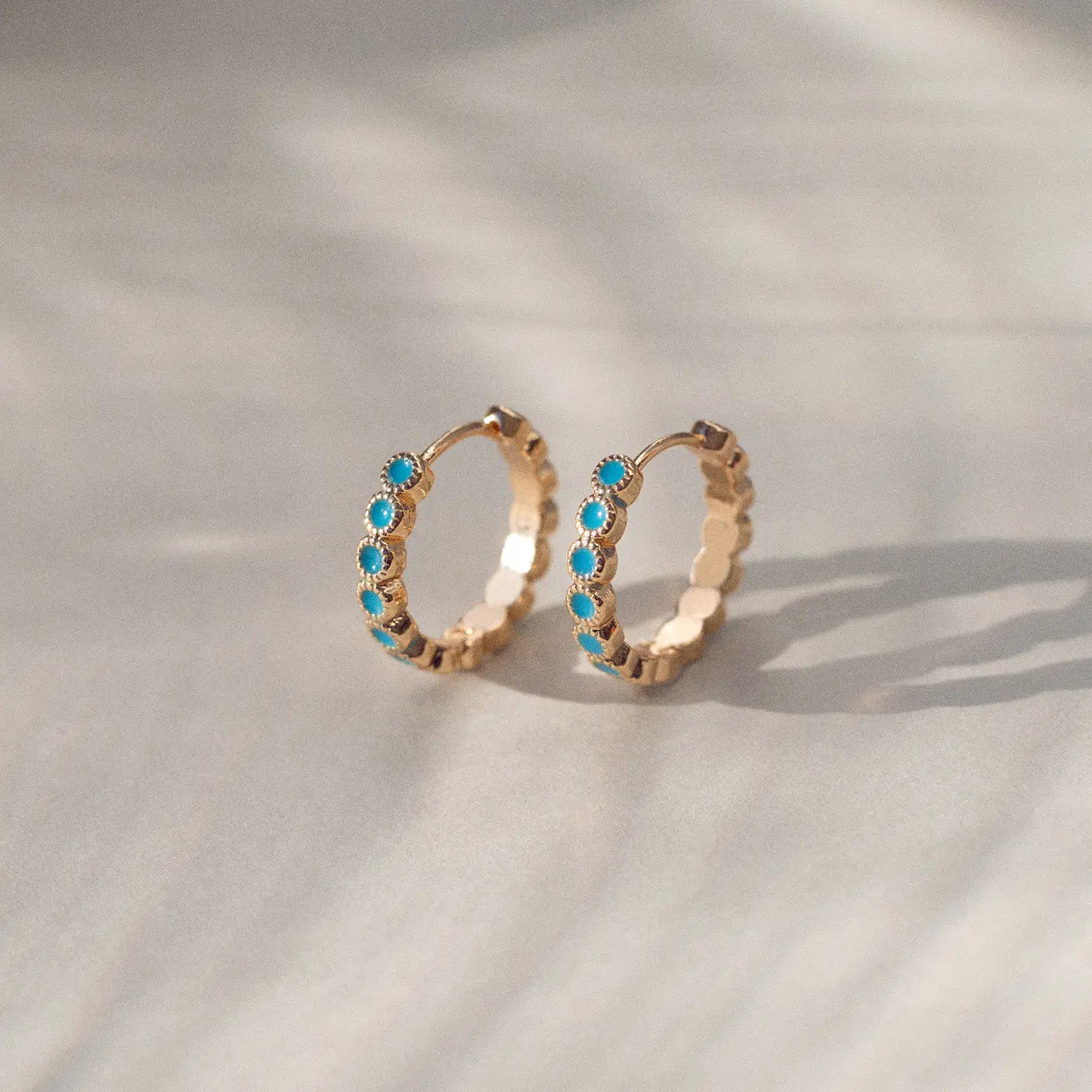 Riya - Oosterse Turquoise Oorringen