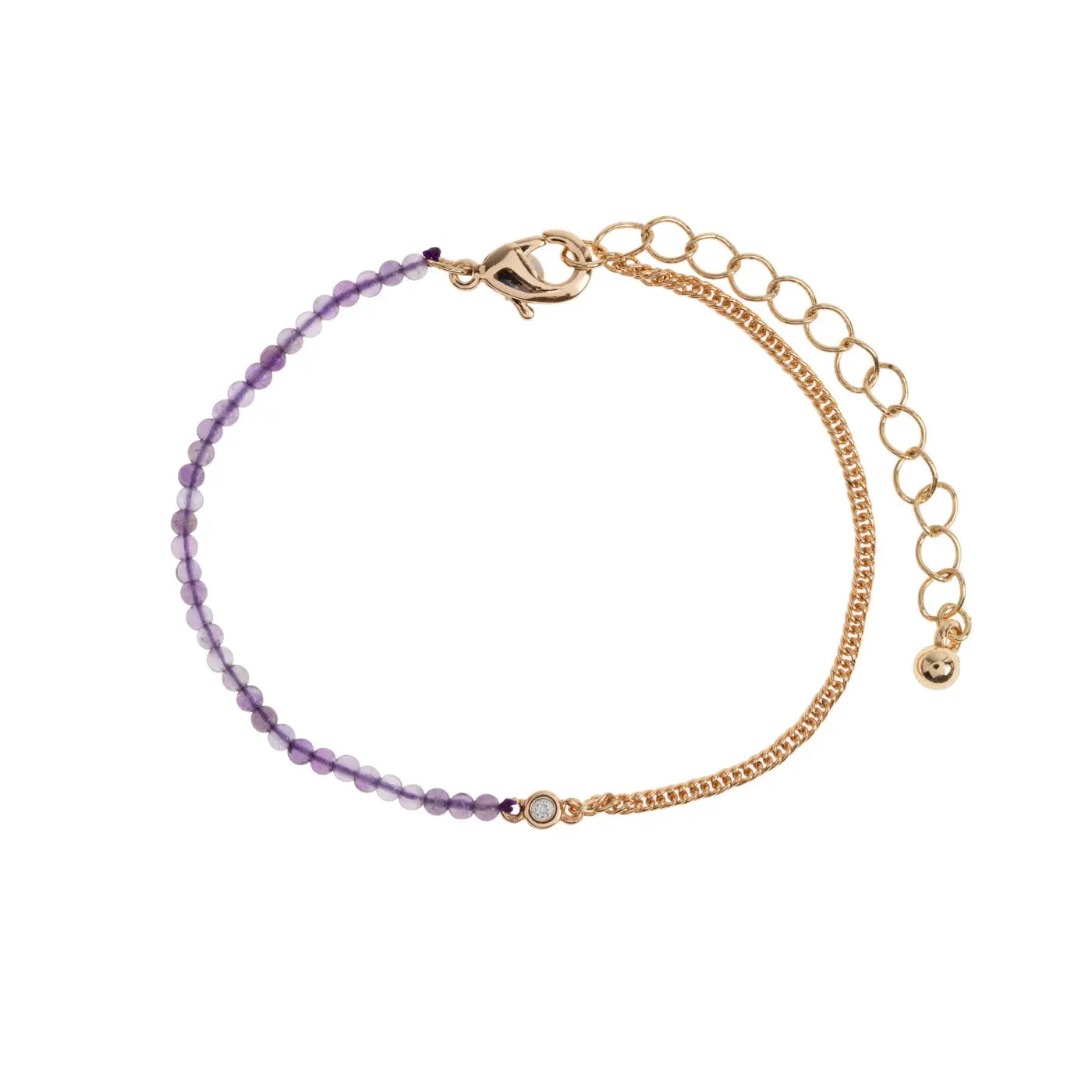Isa - Bead and Crystal Chain Bracelet