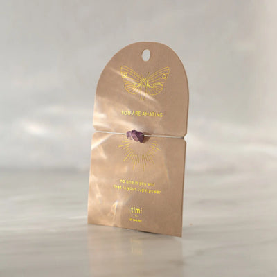 Amethist chip armband