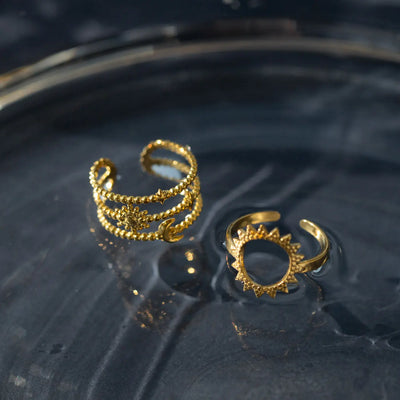 Camille - Maan en Ster Ring RVS
