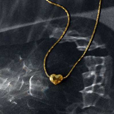 Sarah - Petite hart ketting roestvrij staal