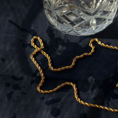 Eden - Ketting met gedraaide ketting van roestvrij staal