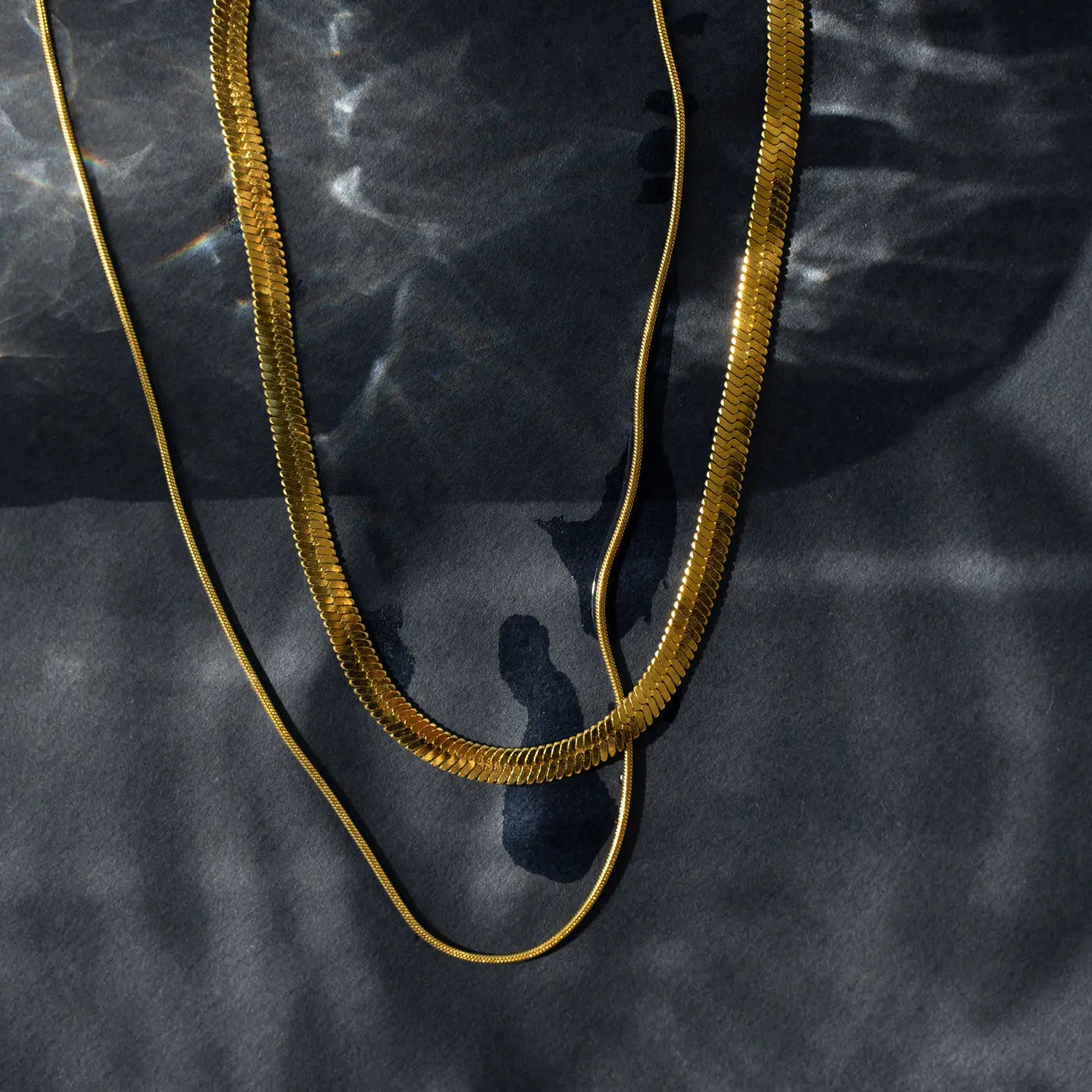 Ivy - Double Snake Chain ketting roestvrij staal